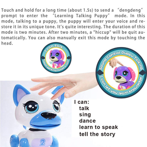 ربات اسباب بازی شارژی سگ سنسوردار سفید Electronic Robot Dog Smart Pet White_اسباب بازی